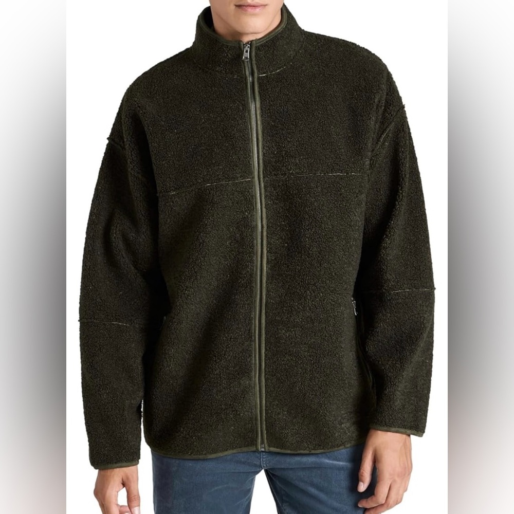 Vince Men's Moss green Sherpa jacket Sz M